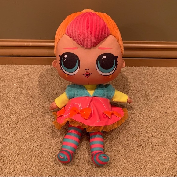 LOL Surprise Neon QT Huggable Plush Doll 16" *Excellent*. - Picture 1 of 5